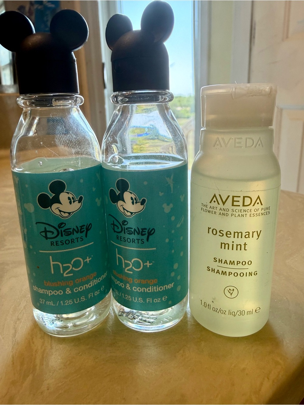 Disney travel shampoo & conditioner + AVEDA Rosemary Mint Shampoo - Picture 2 of 6